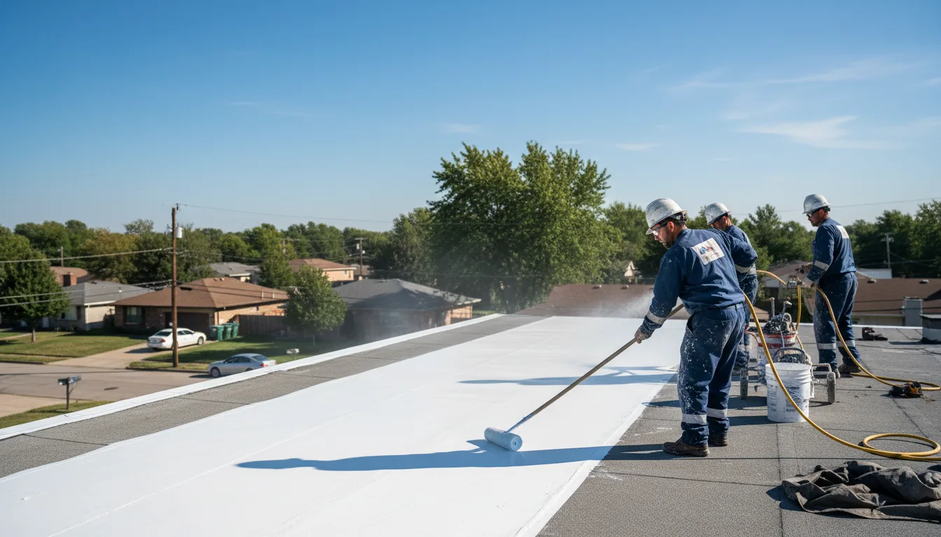 Commercial roof coating in Kistler, WV near me